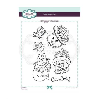 Creative Expressions Clear Stamps Designer - Pretty Kitties